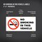 Avery No Smoking in This Vehicle Sign Label Stickers, Waterproof, UV Resistant, Preprinted, 2" x 4", 20 Stickers